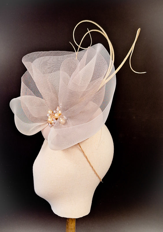 Taupe & Cream Fascinator