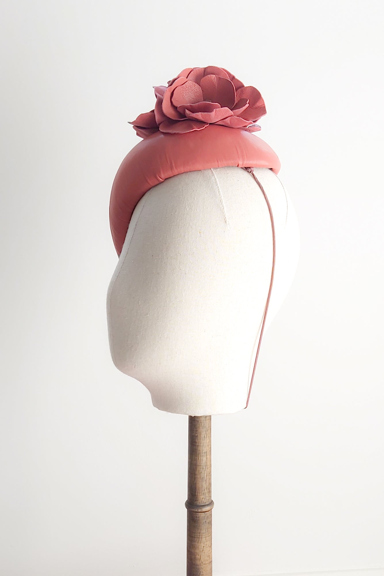 Terracotta Leather Headpiece