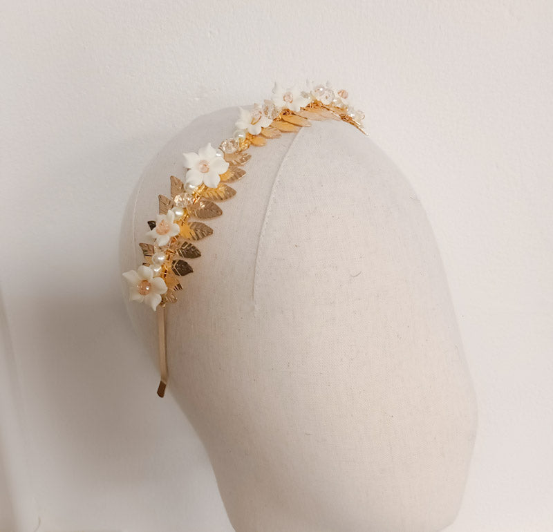 Floral Beaded Hairband