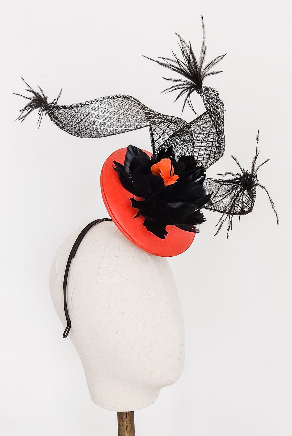 3D Leather Headpiece - Fee McToal Millinery