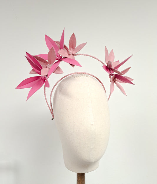 Pink Floral Halo Headband