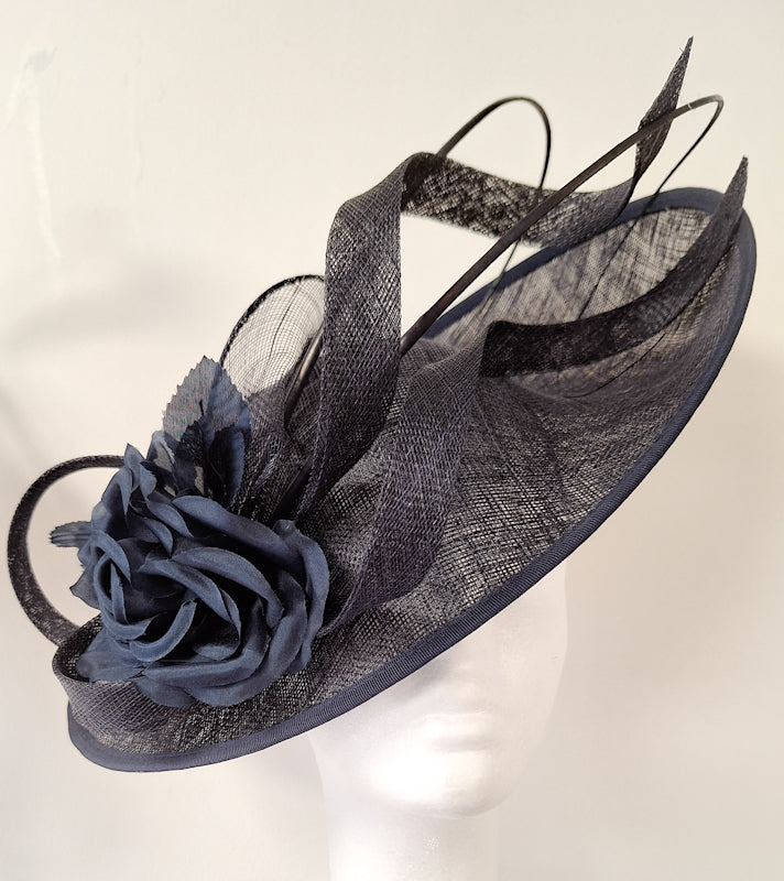 Navy Fascinator