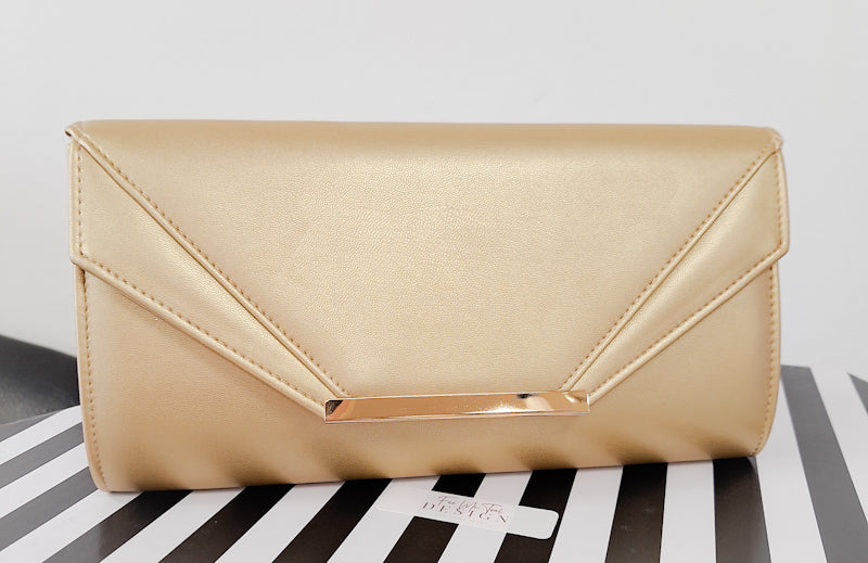 Soft Gold Clutch Bag