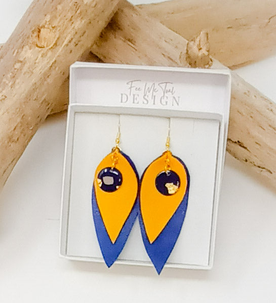 Quirky Leather Earrings
