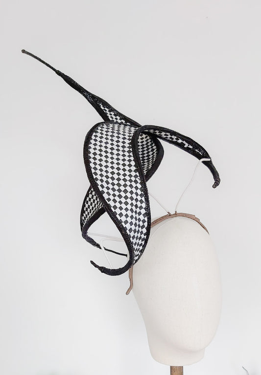 Chequered Swirl Headpiece
